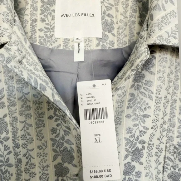 NWT Anthropologie Avec Les Filles Jacquard Chore Jacket - Picture 4 of 5